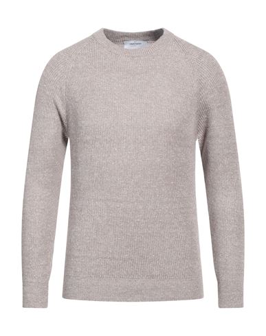 Gran Sasso Man Sweater Light Brown Size 44 Linen, Cotton In Beige