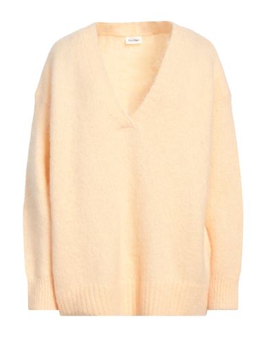 Shop American Vintage Woman Sweater Apricot Size M/l Mohair Wool, Polyamide, Elastane In Orange