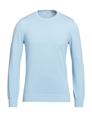 Gran Sasso Man Sweater Sky Blue Size 46 Virgin Wool In Blue