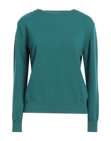 Bellwood Woman Sweater Dark Green Size L Wool, Cashmere