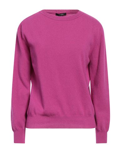 Bellwood Woman Sweater Fuchsia Size M Wool, Cashmere In Pink
