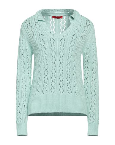 Max & Co . Woman Sweater Light Green Size L Cotton, Polyamide