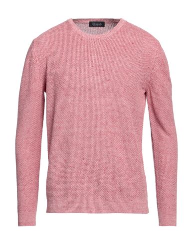 Drumohr Man Sweater Pastel Pink Size 40 Linen
