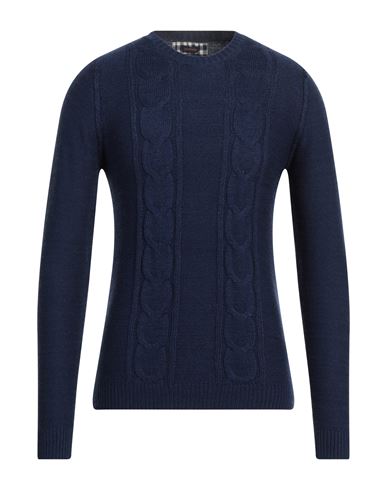 North Pole Man Sweater Navy Blue Size Xxl Wool, Acrylic