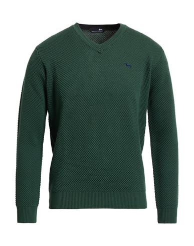 Harmont & Blaine Man Sweater Dark Green Size Xl Wool In Green
