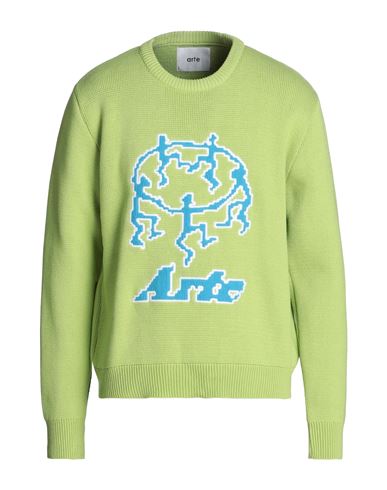 Arte Antwerp Kobe Pixel Dancers Man Sweater Acid Green Size Xl Cotton