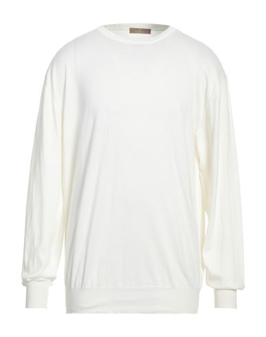 Cruciani Man Sweater White Size 48 Cotton