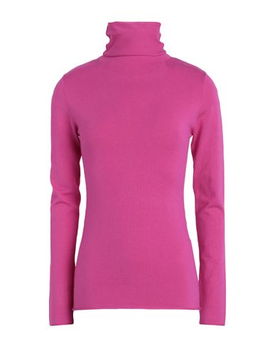 Max & Co . Woman Turtleneck Fuchsia Size Xl Viscose, Polyester In Pink