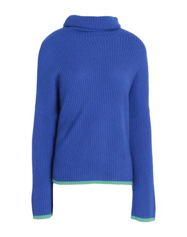 Max & Co . Woman Turtleneck Bright Blue Size M Cashmere