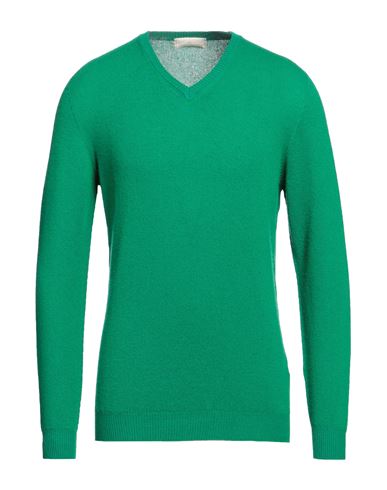 120% Lino Man Sweater Green Size L Cashmere, Virgin Wool