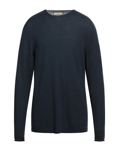 120% Lino Man Sweater Midnight Blue Size Xs Cashmere