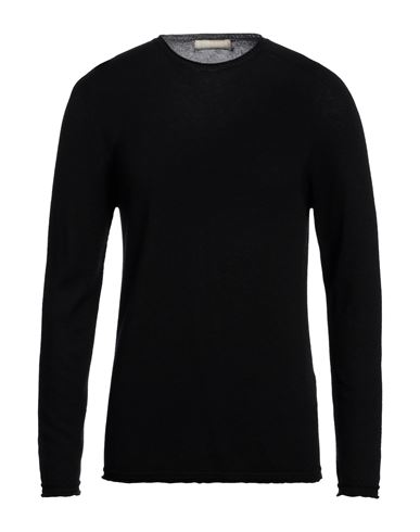 120% Lino Man Sweater Black Size Xs Cashmere, Virgin Wool In Black