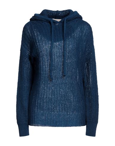 120% Lino Woman Sweater Blue Size Xs Cashmere, Mohair Wool, Wool, Polyamide
