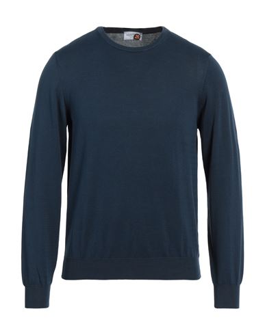 Heritage Man Sweater Navy Blue Size 40 Cotton