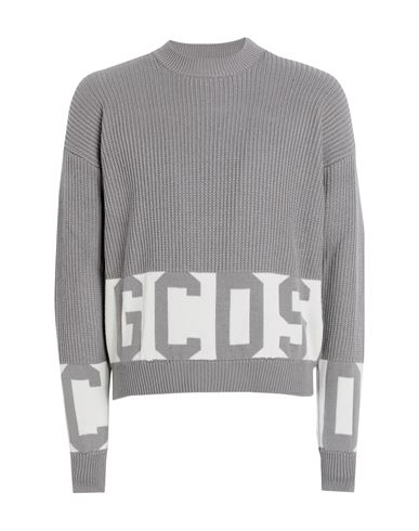 Gcds Man Sweater Grey Size Xl Wool, Acrylic