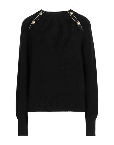 Max & Co . Woman Sweater Black Size Xl Cotton, Metallic Fiber, Polyamide