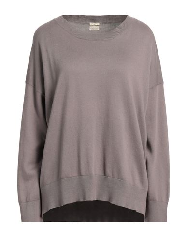 Massimo Alba Woman Sweater Dove Grey Size Xs Cotton, Cashmere