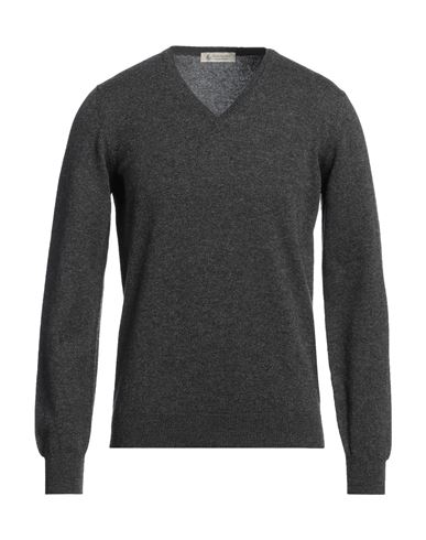 Piacenza Cashmere 1733 Man Sweater Lead Size 42 Cashmere In Grey