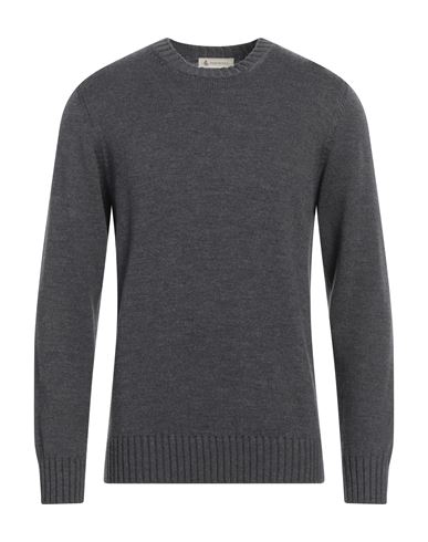 Shop Piacenza Cashmere 1733 Man Sweater Lead Size 48 Virgin Wool In Grey