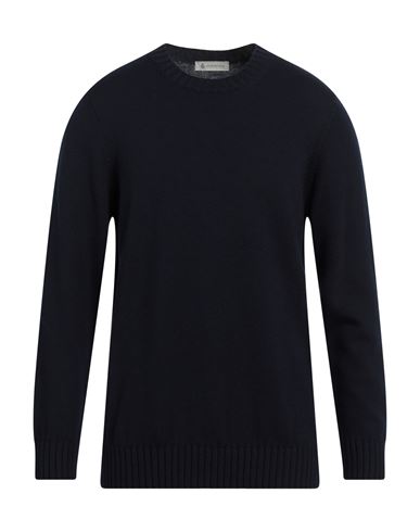 Piacenza Cashmere 1733 Man Sweater Midnight Blue Size 44 Cashmere
