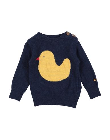 Bobo Choses Babies'  Newborn Boy Sweater Midnight Blue Size 3 Wool, Polyamide