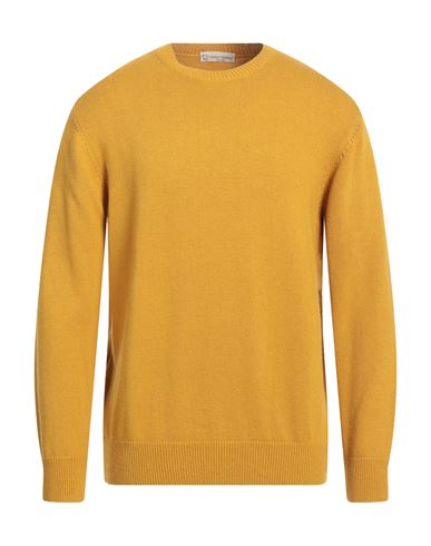 Shop Cashmere Company Man Sweater Ocher Size 44 Wool, Cashmere In Yellow