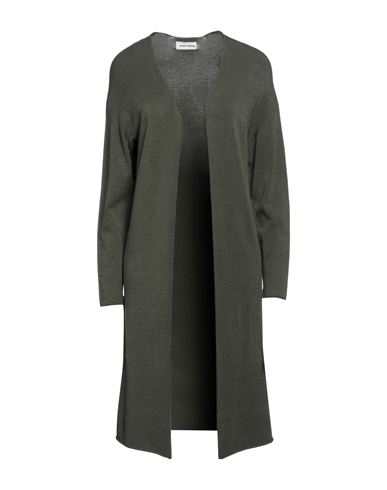 Sandro Ferrone Woman Cardigan Military Green Size M Viscose, Polyester, Nylon