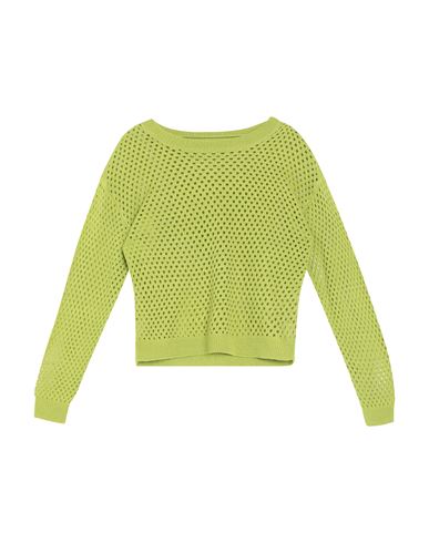 Vero Moda Woman Sweater Acid Green Size Xl Cotton, Acrylic