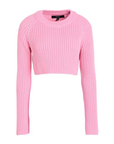 Vero Moda Woman Sweater Pink Size Xl Cotton, Acrylic