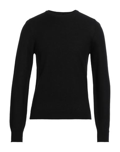 Tailor Club Man Sweater Steel Grey Size M Wool, Polyamide In Black