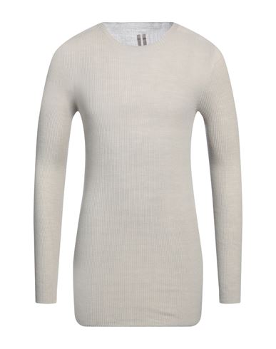 Shop Rick Owens Man Sweater Light Grey Size Xxl Virgin Wool