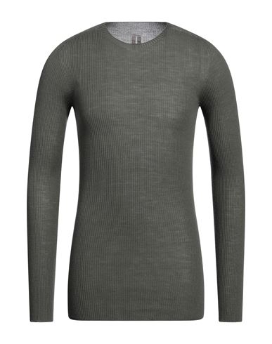Shop Rick Owens Man Sweater Military Green Size Xxl Virgin Wool