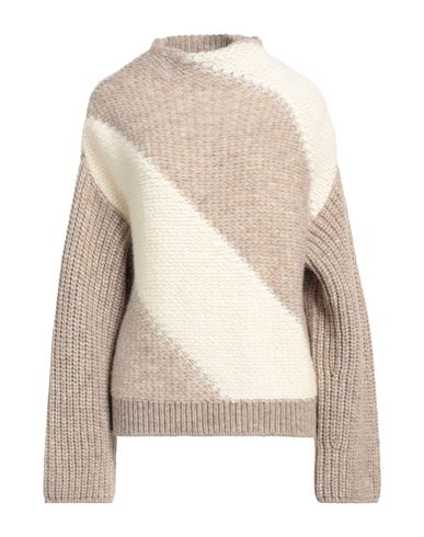 Shop Iro Woman Sweater Cream Size M Wool, Acrylic, Polyamide, Mohair Wool In White
