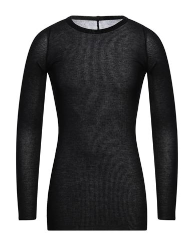 Rick Owens Man Sweater Black Size M Cashmere In Black