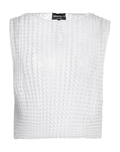 Emporio Armani Woman Sweater White Size 10 Polyester
