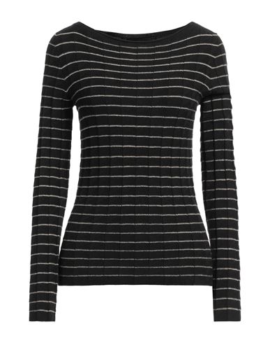 Emporio Armani Woman Sweater Black Size 12 Polyamide, Viscose, Cashmere
