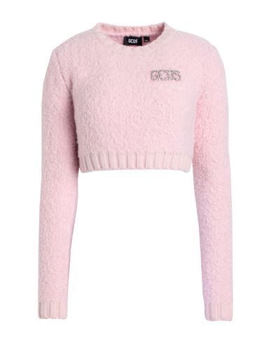 Shop Gcds Woman Sweater Pink Size L Acrylic, Wool, Alpaca Wool, Polyamide