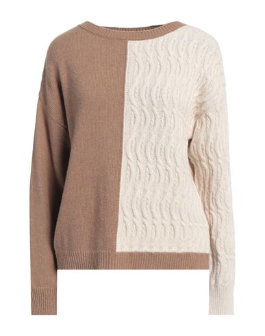 Marella Sport Woman Sweater Camel Size S Polyamide, Viscose, Wool, Cashmere In Beige