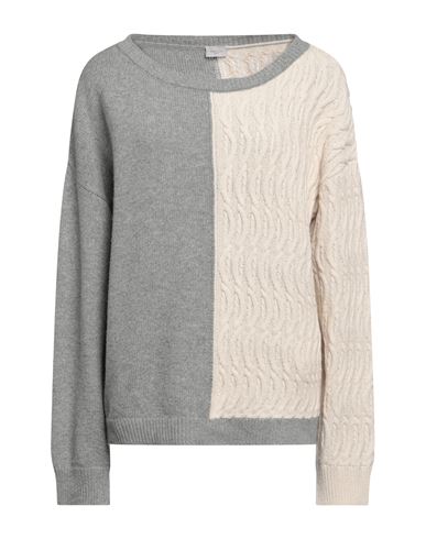 Shop Marella Sport Woman Sweater Grey Size Xl Polyamide, Viscose, Wool, Cashmere