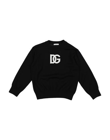 Shop Dolce & Gabbana Toddler Boy Sweater Black Size 6 Virgin Wool