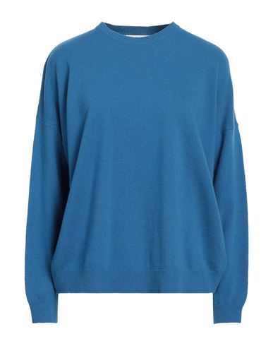 Crossley Woman Sweater Azure Size L Wool, Cashmere In Blue