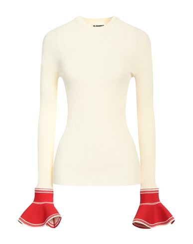 Jil Sander Woman Sweater Ivory Size 0 Viscose, Polyester In White
