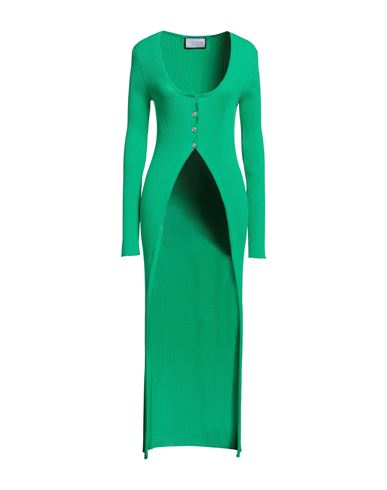 Eleonora Gottardi Woman Cardigan Green Size L Viscose, Polyester