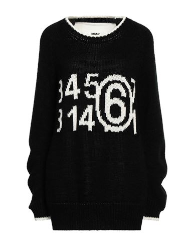 Mm6 Maison Margiela Woman Sweater Black Size M Cotton, Acrylic, Polyamide, Mohair Wool
