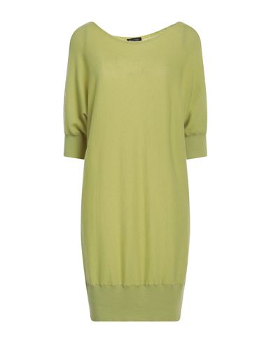 Colombo Woman Mini Dress Acid Green Size 14 Cashmere