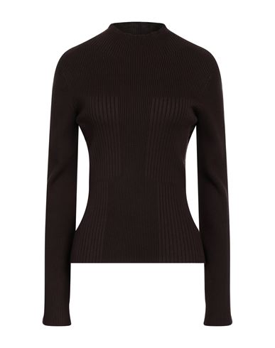 Liviana Conti Woman Sweater Dark Brown Size 10 Viscose, Polyester