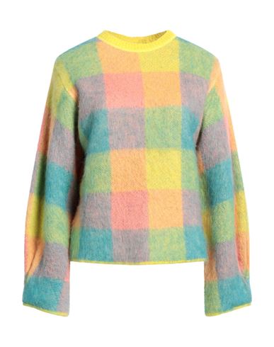 Semicouture Woman Sweater Yellow Size M Acrylic, Polyamide, Mohair Wool, Virgin Wool