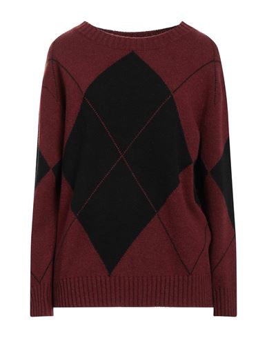 Liviana Conti Woman Sweater Dark Brown Size 8 Wool, Polyamide