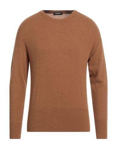 Dondup Man Sweater Camel Size 32 Virgin Wool, Polyamide, Cashmere In Brown
