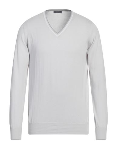 Shop Rossopuro Man Sweater Light Grey Size 5 Cotton